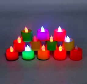 12pcs LED Candles Multicolor Flameless Color Changing Tea Light Candle