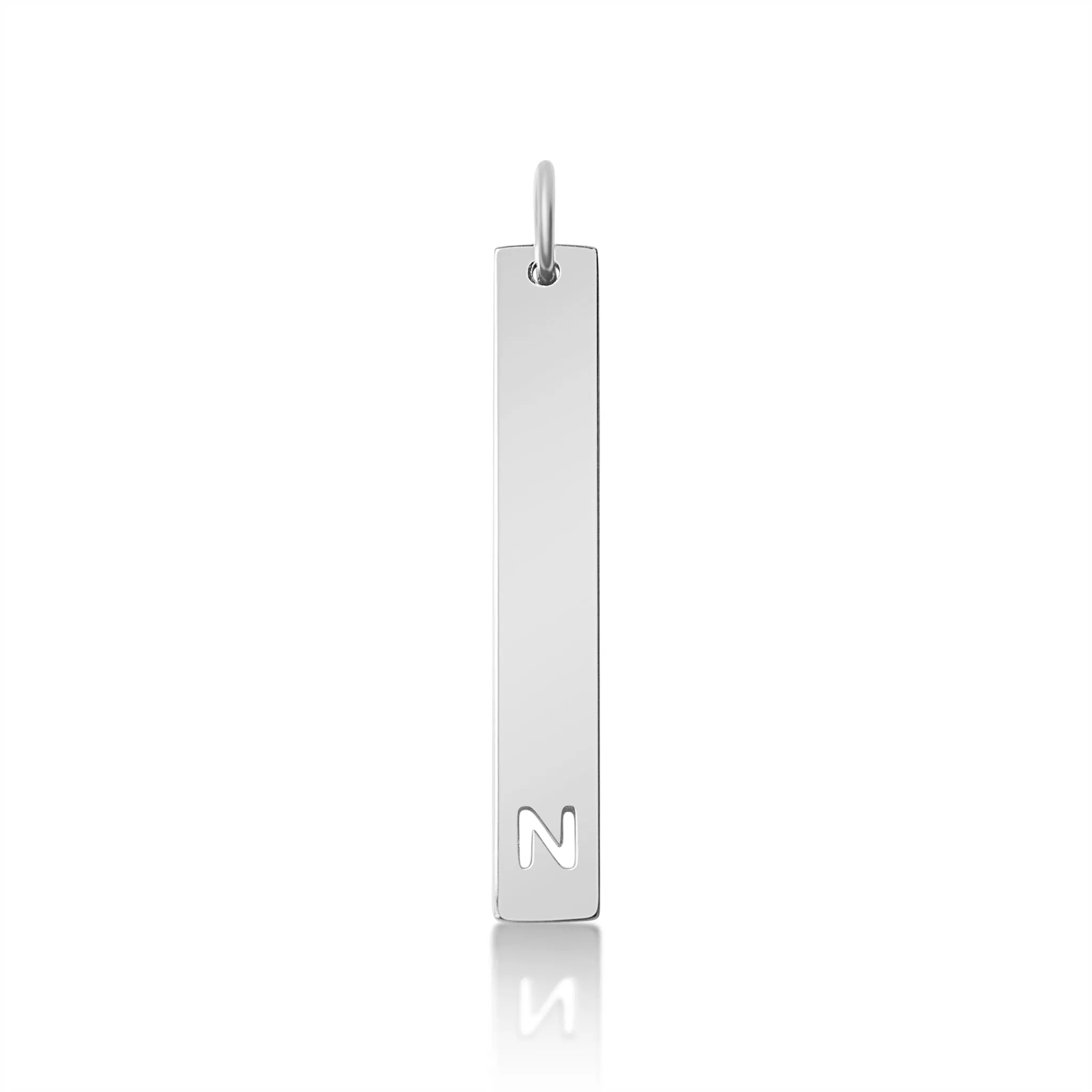 18K PVD Coated Stainless Steel Cutout Initial Pendant / SBB0284