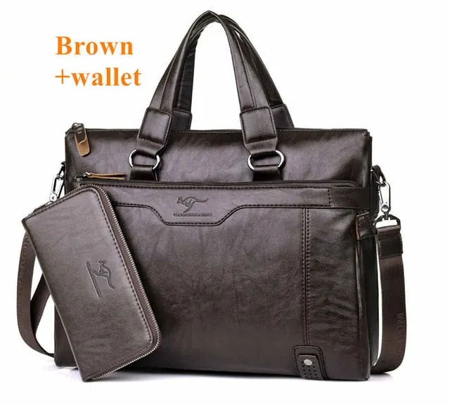 2018 Men'S Shoulder Messenger Bag Men Business Briefcase Bag For Laptop Computer Man'S Bag