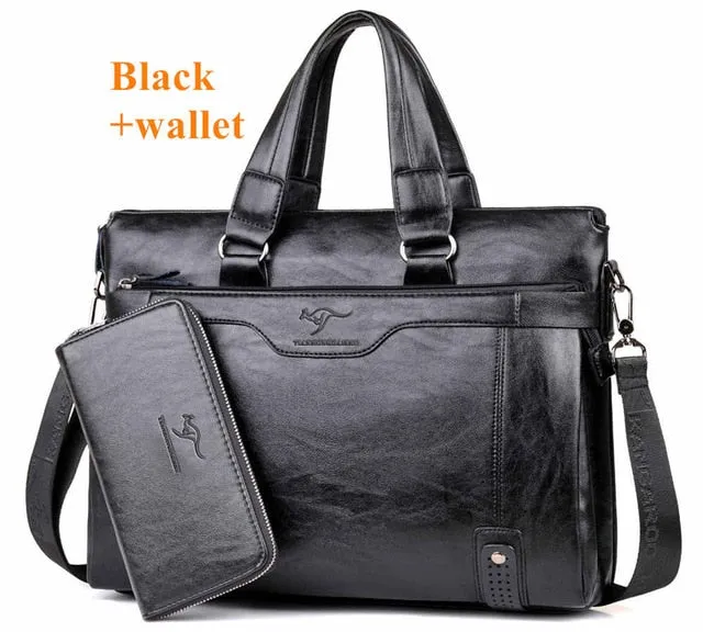 2018 Men'S Shoulder Messenger Bag Men Business Briefcase Bag For Laptop Computer Man'S Bag