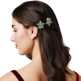 Accessorize London Snowflake Hair Clips Set Of Two