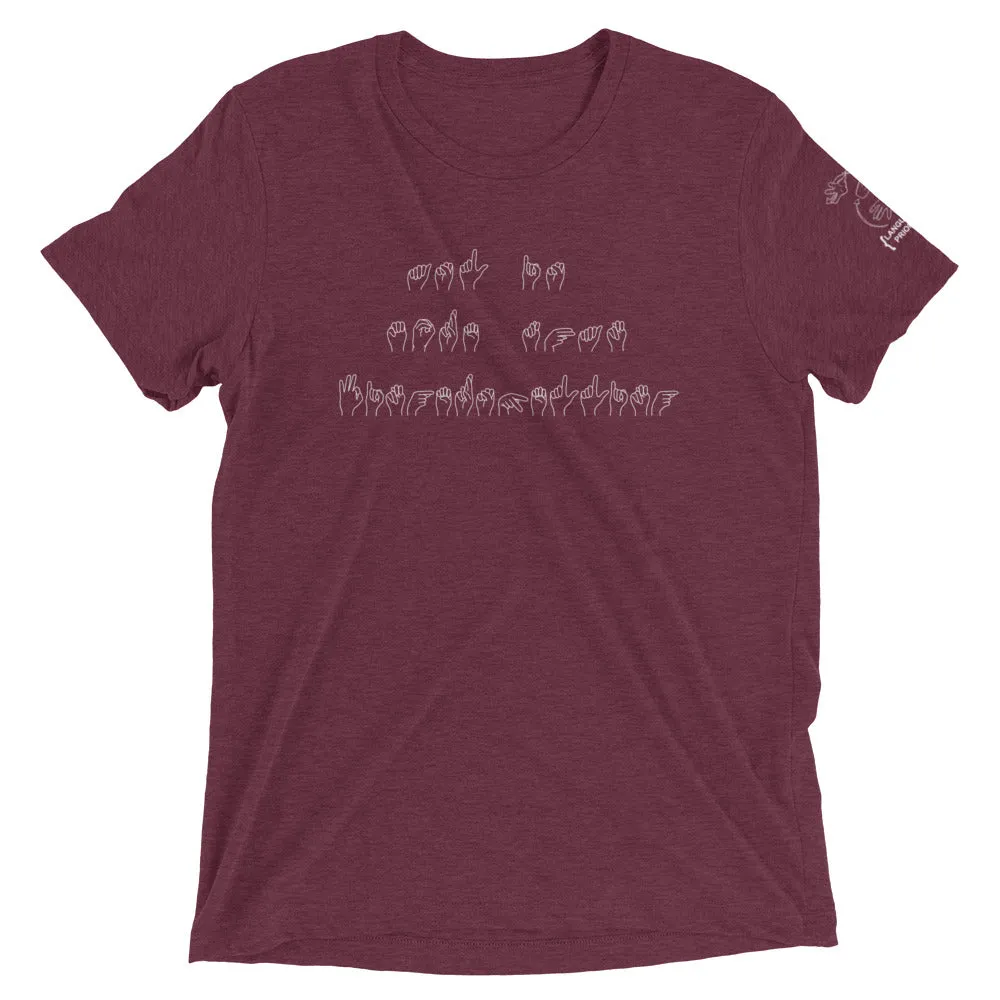 “ASL is More than Fingerspelling” Short Sleeve Tee