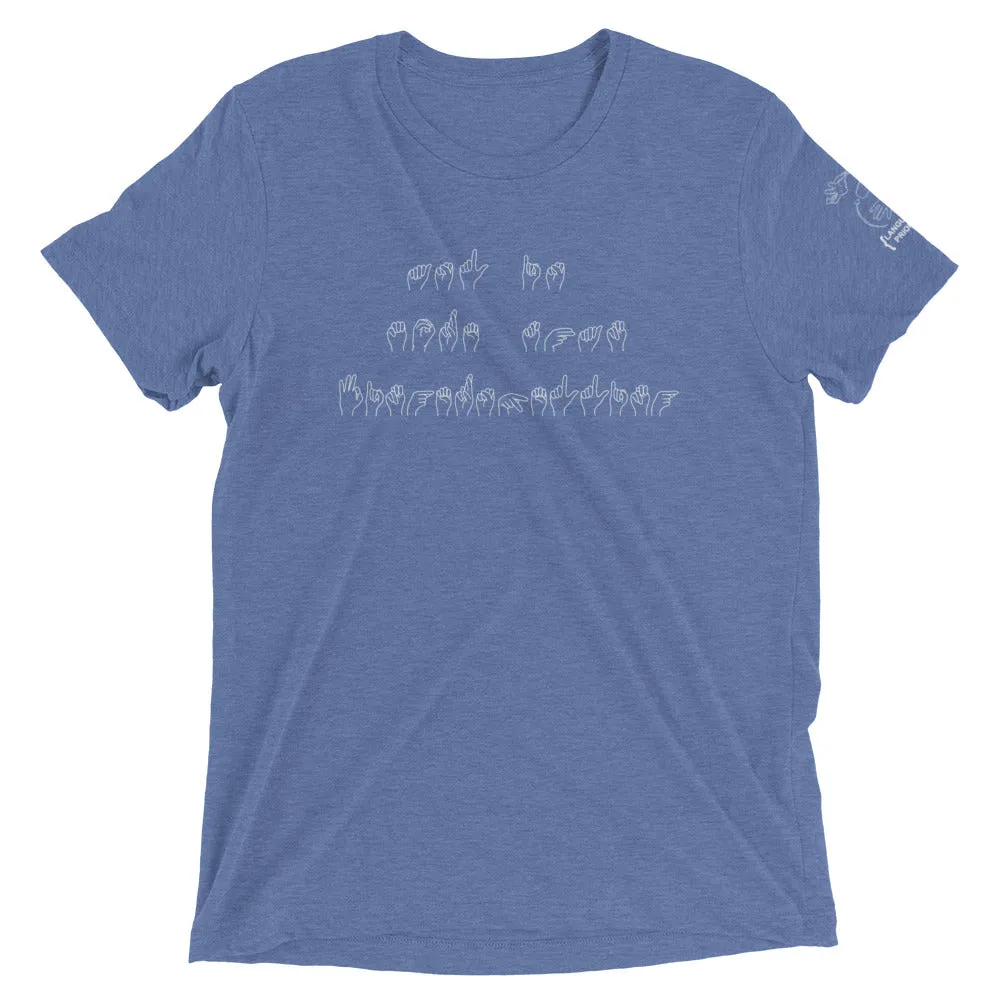 “ASL is More than Fingerspelling” Short Sleeve Tee