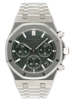 Audemars Piguet Royal Oak 26240ST Green Dial 50th Anniversary Box Papers