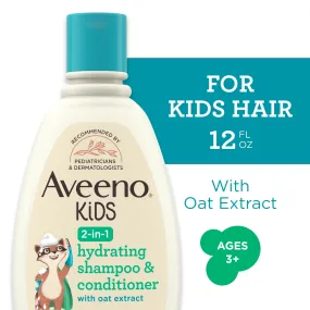 Aveeno Kids 2-in-1 Tear Free Kids Shampoo and Conditioner, 12 fl. oz