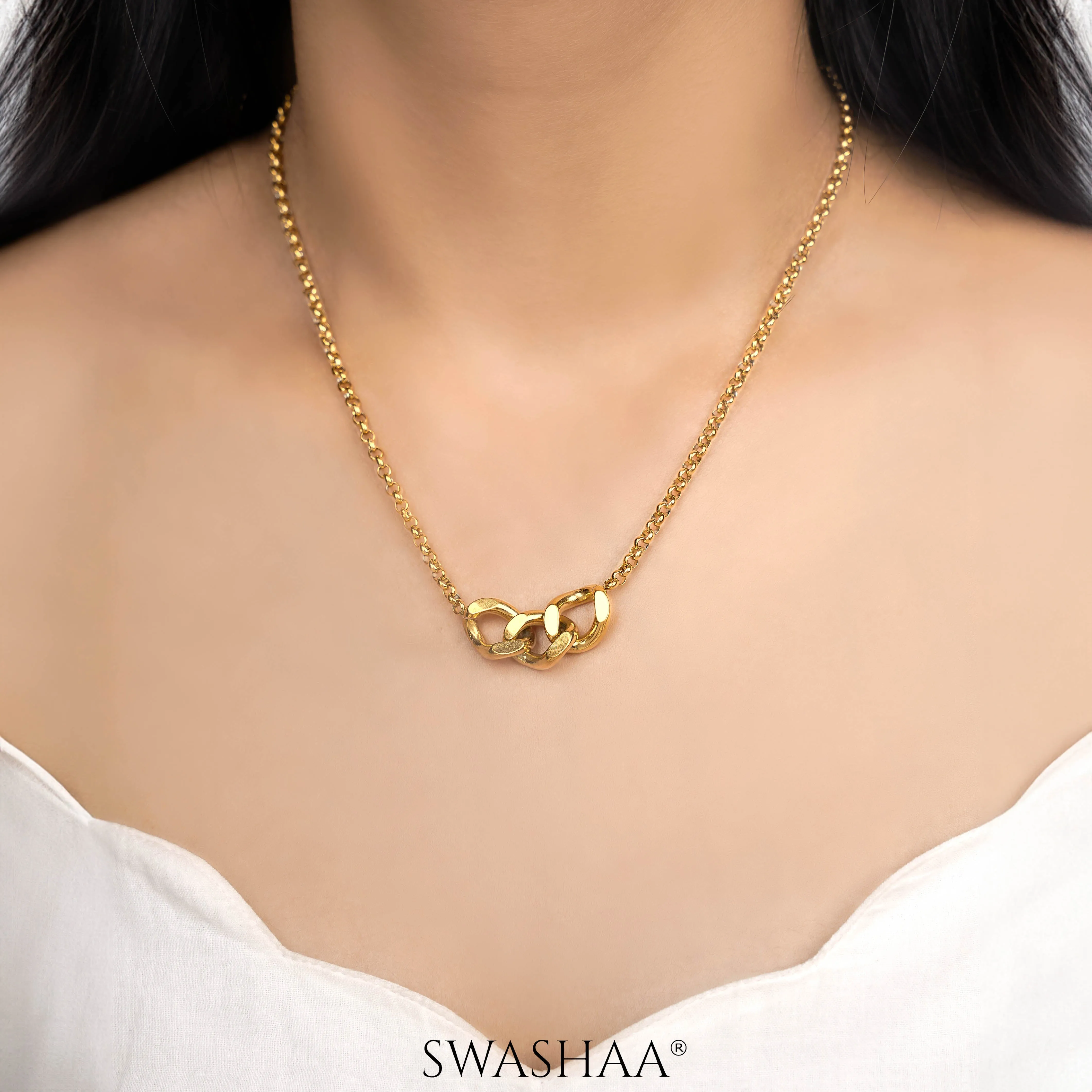 Barbara 18K Gold Plated Necklace