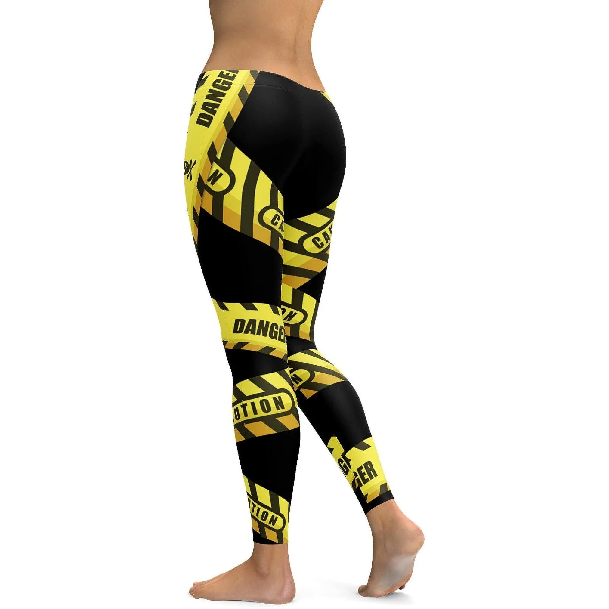 Caution Tape Leggings