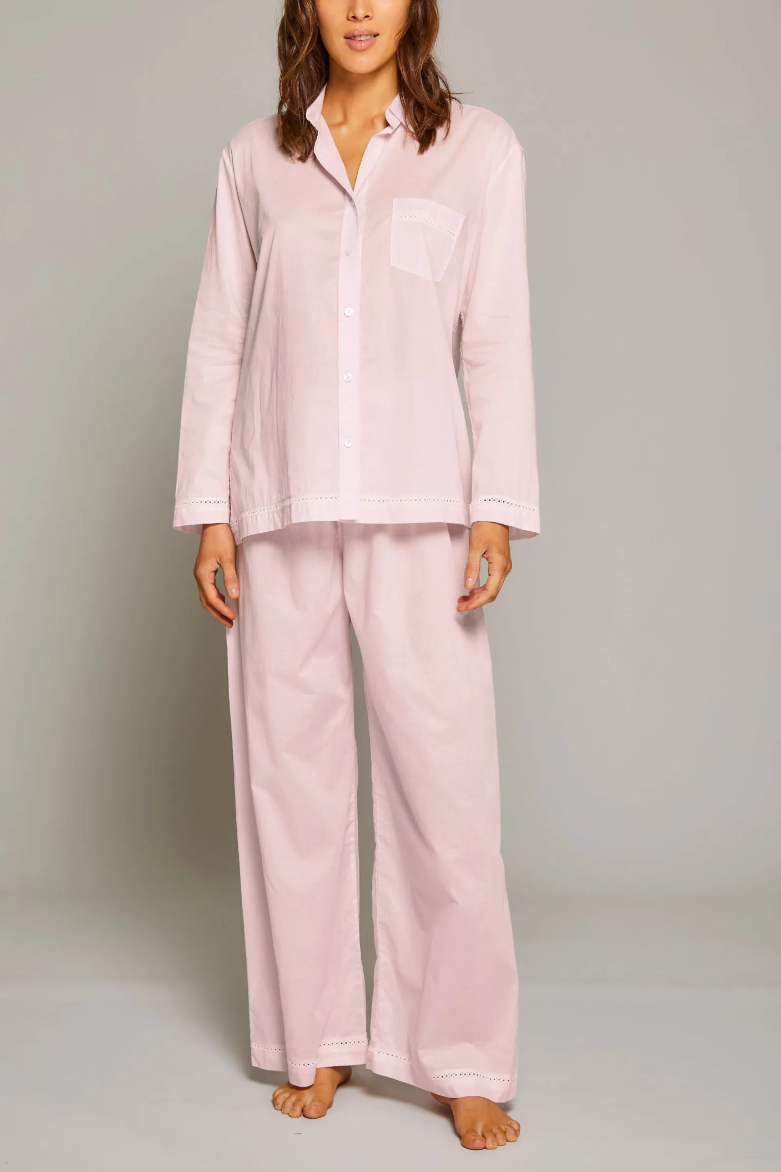 Classic Style Pajama Set - Pink