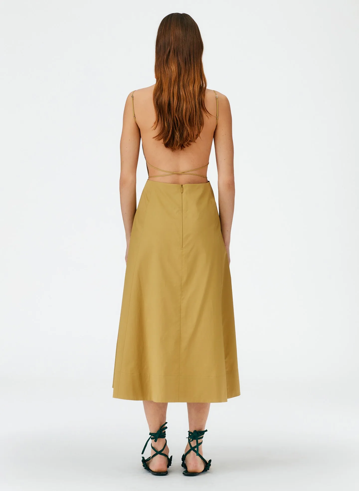 Eco Poplin Strappy Dress