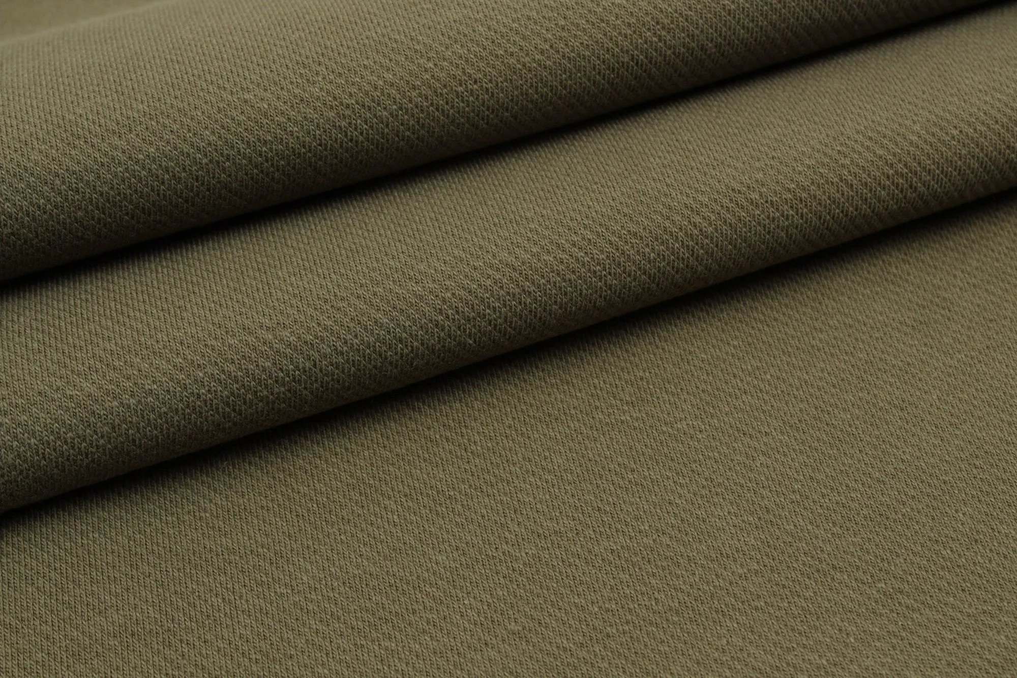 Knitted Cotton Twill - Khaki