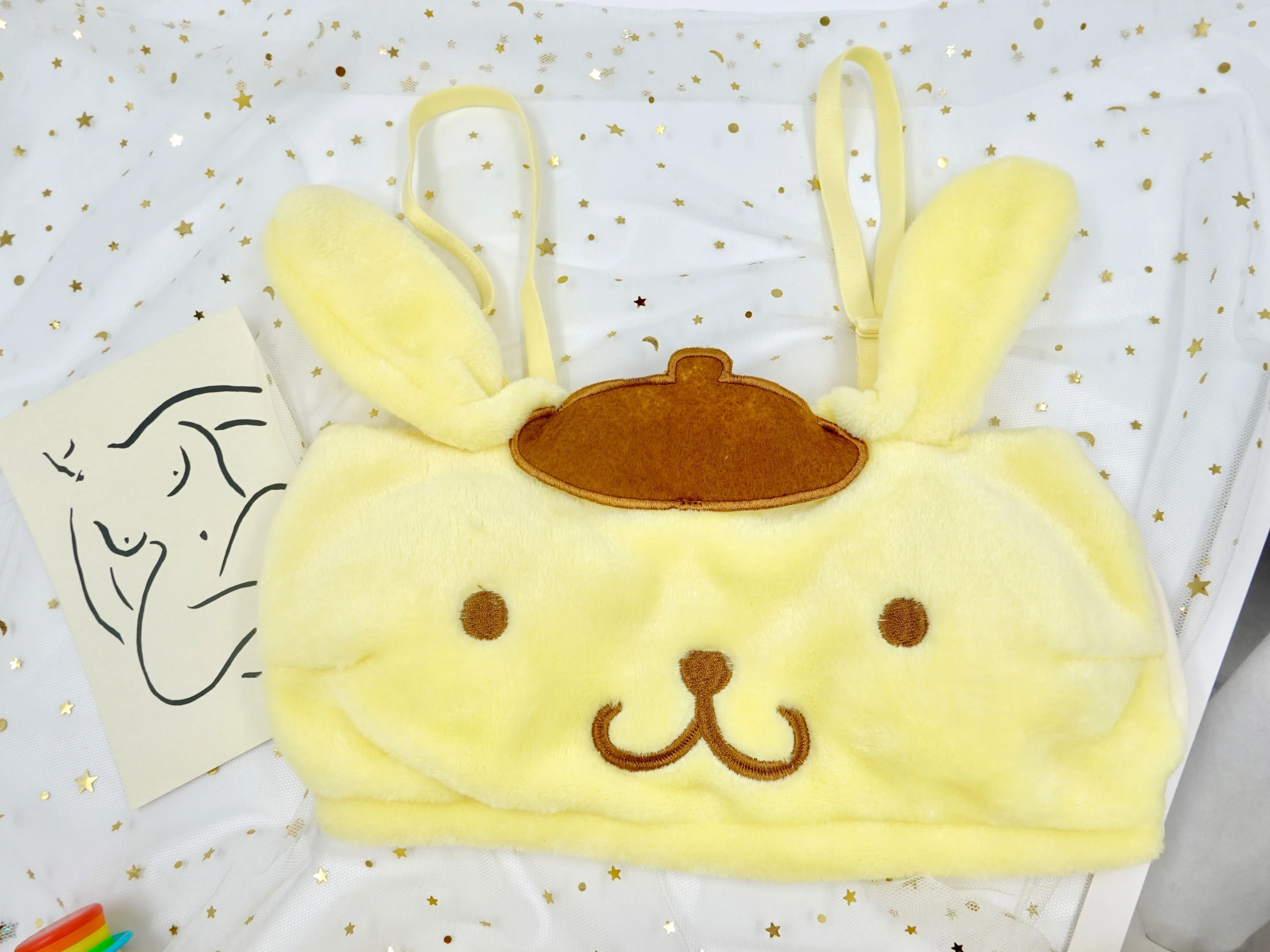 POMPOMPURIN PLUSH EAR PAJAMA SET (3 SIZES)