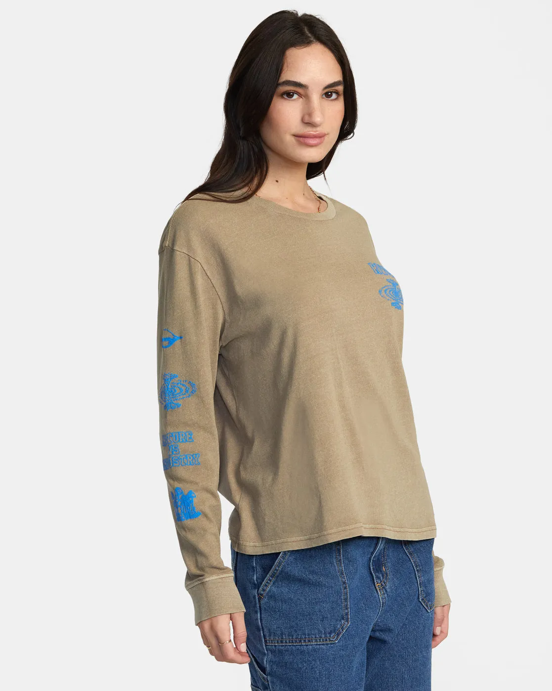 The Unknown Long Sleeve Tee - Dark Khaki