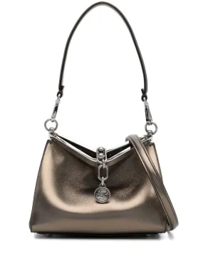 VELA SMALL LEATHER SHOULDER BAG